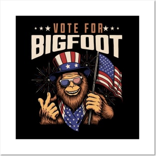 Vote For Bigfoot 2024 Posters and Art